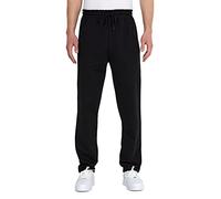 Comeor Pantalones de chándal para Hombre de algodón - Pantalones Deportivos para Hombre Jogger | Pantalones de Ocio para niños con Bolsillos con Cremallera, Negro, XXXL
