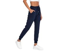 COMEOR Pantalones de chándal para Mujer - Pantalones Deportivos de algodón para Mujer, Azul Oscuro, S
