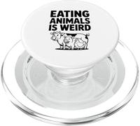 Comer Animales es Raro Humor Vegetariano Divertido PopSockets PopGrip para MagSafe