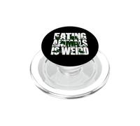 Comer Animales Veganos a Base de Plantas es un Humor extraño PopSockets PopGrip para MagSafe