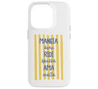 Comer Bien Ríe A Menudo Amor Mucho Mangia Bene Ridi Ama Italiano Carcasa para iPhone 14 Pro