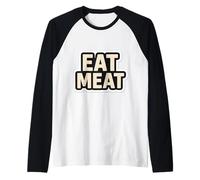 Comer Carne Carnivore Diet Doctor Carnicero Cita cetogénica Keto Camiseta Manga Raglan
