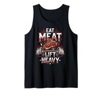 Comer Carne Levantamiento Dieta Carnívora Pesada Camiseta sin Mangas