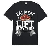 Comer Carne Levantar Cosas Pesadas Dieta Carnívoro Comfort Colors Adult Heavyweight T-Shirt