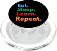 Comer Dormir Aprender Repetir - Estudiantes, Maestros y Aprendices de Vida PopSockets PopGrip para MagSafe