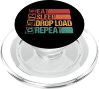 Comer Dormir Caída Carga Repetir Funny Trucker Semi Camionero Conductor PopSockets PopGrip para MagSafe