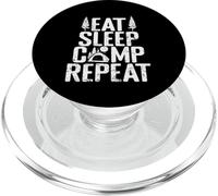 Comer Dormir Campamento Repite Vacaciones Hobby PopSockets PopGrip para MagSafe