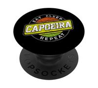Comer Dormir Capoeira Repetir Danza Acrobacia Artes Marciales PopSockets PopGrip Adhesivo