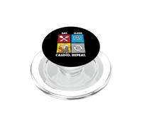 Comer Dormir Casino Repetir Juego Fichas Poker Dados PopSockets PopGrip para MagSafe