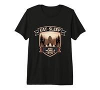 Comer Dormir Cazar Morillas Repetir Cazador De Setas Camiseta Premium