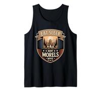 Comer Dormir Cazar Morillas Repetir Cazador De Setas Camiseta sin Mangas