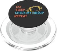 Comer Dormir Comprobar Mi alineación Repetir Fantasy Football PopSockets PopGrip para MagSafe