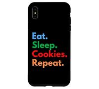 Comer Dormir Cookies Repeat para los amantes de comer galletas Carcasa para iPhone XS Max