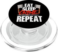 Comer Dormir Crimen Repetir Documentales Suspense Amante del Crimen PopSockets PopGrip para MagSafe