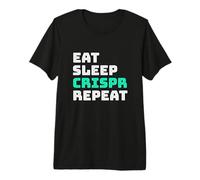 Comer Dormir CRISPR Repeat - Ciencia Biología Genética Camiseta Premium