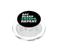 Comer Dormir CRISPR Repeat - Ciencia Biología Genética PopSockets PopGrip para MagSafe