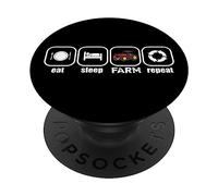 Comer, dormir, cultivar, repetir PopSockets PopGrip Adhesivo