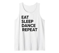 Comer Dormir Danza Repetir Camiseta sin Mangas