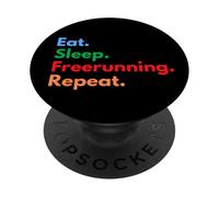 Comer Dormir Freerunning Repeat - Freerunners & Parkour Lovers PopSockets PopGrip Adhesivo