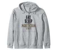 Comer Dormir Hacer Cosas Creepy Mortician Divertido Sudadera con Capucha