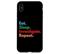 Comer Dormir Investigar Repetir - Investigadores & Amantes del Crimen Carcasa para iPhone XS MAX