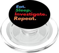 Comer Dormir Investigar Repetir - Investigadores & Amantes del Crimen PopSockets PopGrip para MagSafe