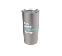 Comer Dormir Lingüística Repetir Lingüística Graciosa Major Vaso térmico de acero inoxidable de doble pared