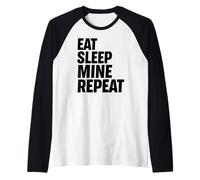 Comer Dormir Mina Repetir Camiseta Manga Raglan