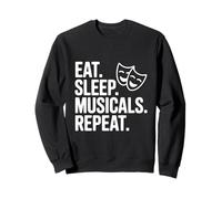 Comer Dormir Musicales Repetir Sudadera