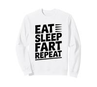 Comer Dormir Pedo Repetir Divertido Dicho Humor Sudadera