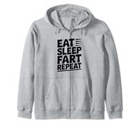 Comer Dormir Pedo Repetir Divertido Dicho Humor Sudadera con Capucha