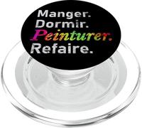 Comer, Dormir, Pintar, Repetir. - Francés PopSockets PopGrip para MagSafe