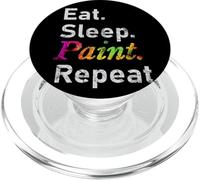 Comer. Dormir. Pintar. Repita PopSockets PopGrip para MagSafe