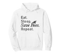 Comer, Dormir, Salvar Abejas. repita Sudadera con Capucha