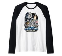 Comer Dormir Volver A La Luna Repite Camiseta Manga Raglan