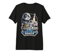 Comer Dormir Volver A La Luna Repite Camiseta Premium