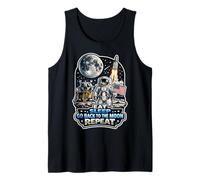 Comer Dormir Volver A La Luna Repite Camiseta sin Mangas