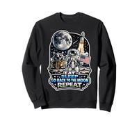 Comer Dormir Volver A La Luna Repite Sudadera