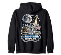 Comer Dormir Volver A La Luna Repite Sudadera con Capucha