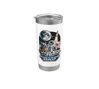 Comer Dormir Volver A La Luna Repite Vaso térmico de acero inoxidable de doble pared
