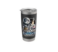 Comer Dormir Volver A La Luna Repite Vaso térmico de acero inoxidable de doble pared