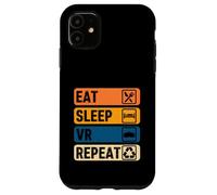 Comer Dormir VR Repetir Vintage Gamer Gaming Realidad Virtual Carcasa para iPhone 11