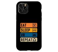 Comer Dormir VR Repetir Vintage Gamer Gaming Realidad Virtual Carcasa para iPhone 11 Pro