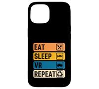 Comer Dormir VR Repetir Vintage Gamer Gaming Realidad Virtual Carcasa para iPhone 15
