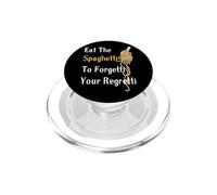Comer Espaguetis a Forgetti Regretti Pasta Italiana Amante de la Comida PopSockets PopGrip para MagSafe