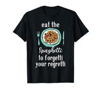 Comer Espaguetis a Forgetti Regretti Pasta Italiana Comida Camiseta