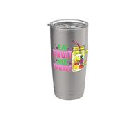 Comer fruta No amigos Vegano Cócteles afrutados Vegetariano Vaso térmico de acero inoxidable de doble pared