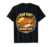 Comer Grasa Quema Grasa cetogénico carnívoro Dieta Paleo Dicho Camiseta