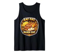 Comer Grasa Quema Grasa cetogénico carnívoro Dieta Paleo Dicho Camiseta sin Mangas