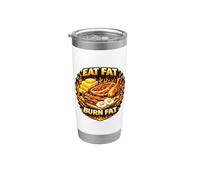 Comer grasa quema grasa cetogénico carnívoro dieta paleo dicho Vaso térmico de acero inoxidable de doble pared